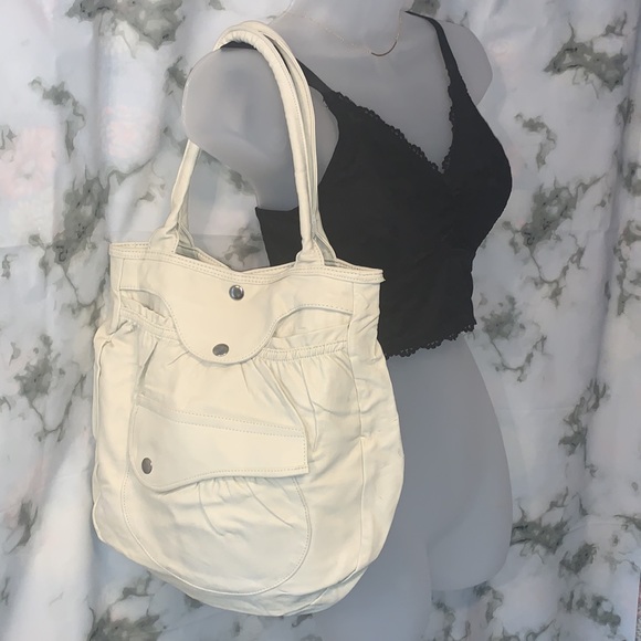🎒 Cream Divided / H&M Vintage Shoulder Bag - Picture 1 of 12